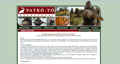 Desktop Screenshot of patko-to.hu
